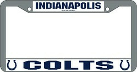 Indianapolis Colts License Plate Frame Chrome