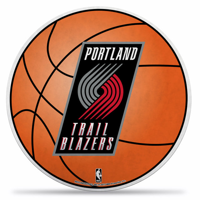 Banderín de los Portland Trail Blazers troquelado en tarjeta