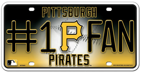 Pittsburgh Pirates License Plate - #1 Fan