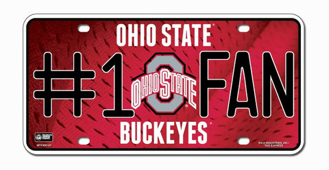 Ohio State Buckeyes License Plate #1 Fan