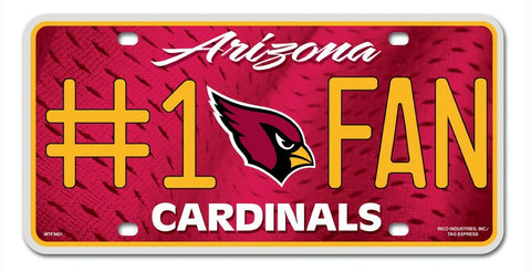 ~Arizona Cardinals License Plate #1 Fan - Special Order~ backorder
