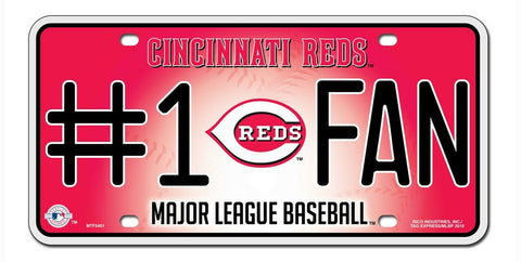 Cincinnati Reds License Plate #1 Fan - Special Order