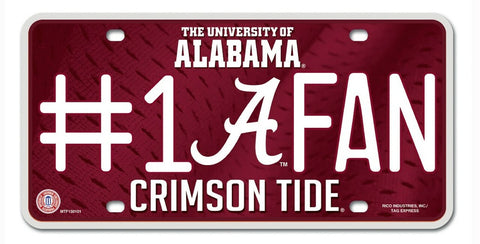 Alabama Crimson Tide License Plate #1 Fan