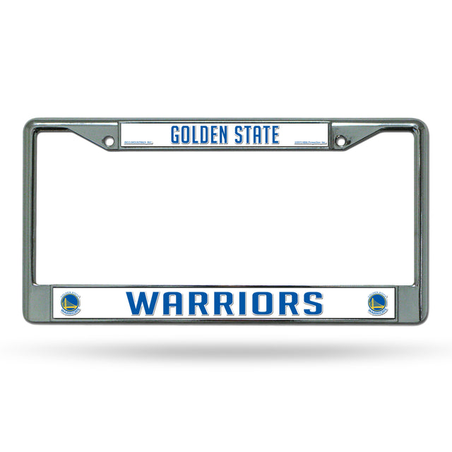 Golden State Warriors License Plate Frame Chrome