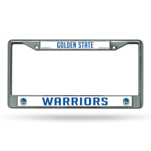 Golden State Warriors License Plate Frame Chrome