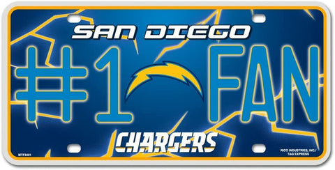 San Diego Chargers License Plate #1 Fan