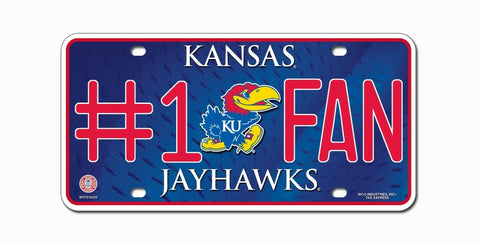 Kansas Jayhawks License Plate #1 Fan