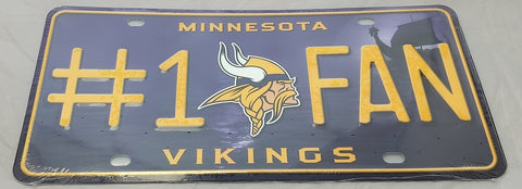Minnesota Vikings License Plate #1 Fan