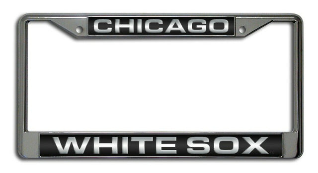 Chicago White Sox License Plate Frame Laser Cut Chrome