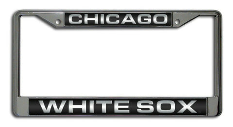~Chicago White Sox License Plate Frame Laser Cut Chrome~ backorder