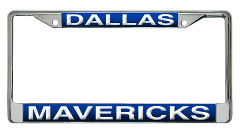 ~Dallas Mavericks License Plate Frame Laser Cut Chrome - Special Order~ backorder