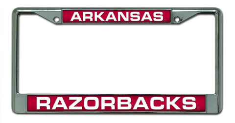 ~Arkansas Razorbacks Laser Cut Chrome License Plate Frame~ backorder