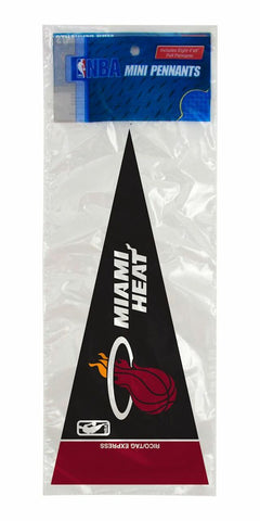 Miami Heat Pennant Set Mini 8 Piece - Special Order