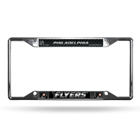 ~Philadelphia Flyers License Plate Frame Chrome EZ View - Special Order~ backorder