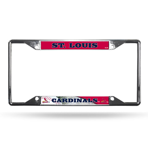 St. Louis Cardinals License Plate Frame Chrome EZ View