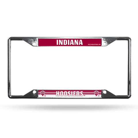 ~Indiana Hoosiers License Plate Frame Chrome EZ View - Special Order~ backorder