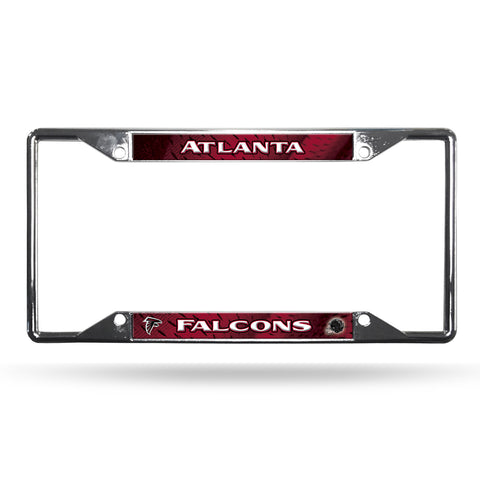 ~Atlanta Falcons License Plate Frame Chrome EZ View~ backorder