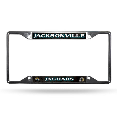 ~Jacksonville Jaguars License Plate Frame Chrome EZ View~ backorder