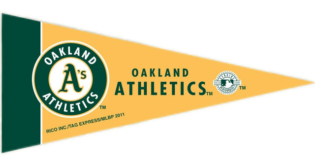 Banderines en miniatura de los Atléticos de Oakland: juego de 8 piezas