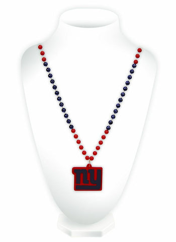~New York Giants Mardi Gras Beads with Medallion - Special Order~ backorder