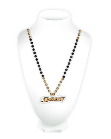 ~Anaheim Ducks Beads with Medallion Mardi Gras Style - Special Order~ backorder