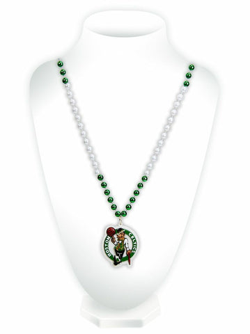 ~Boston Celtics Mardi Gras Beads with Medallion - Special Order~ backorder