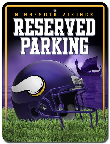 Minnesota Vikings Sign Metal Parking
