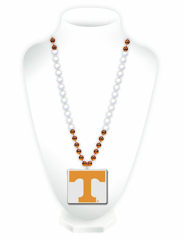 ~Tennessee Volunteers Mardi Gras Beads with Medallion - Special Order~ backorder