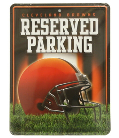 Cleveland Browns Sign Metal Parking