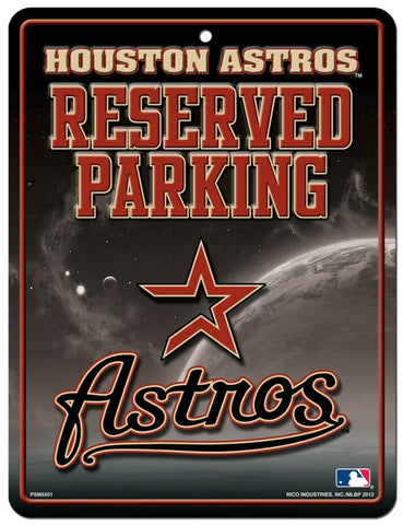 Houston Astros Metal Parking Sign
