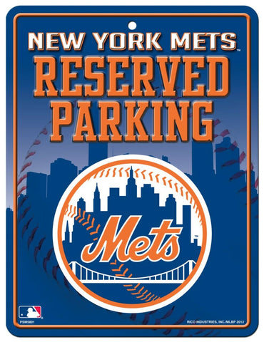 New York Mets Metal Parking Sign
