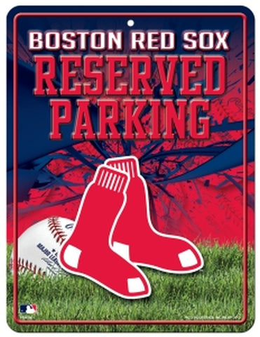 ~Boston Red Sox Sign Metal Parking~ backorder