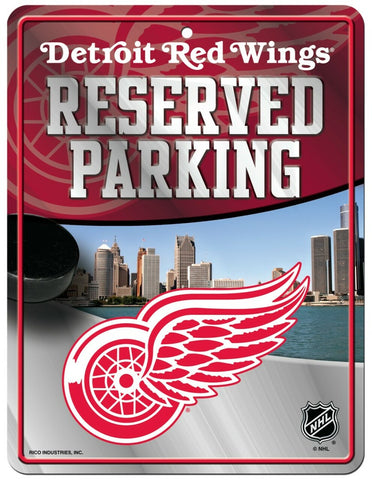 ~Detroit Red Wings Sign Metal Parking - Special Order~ backorder