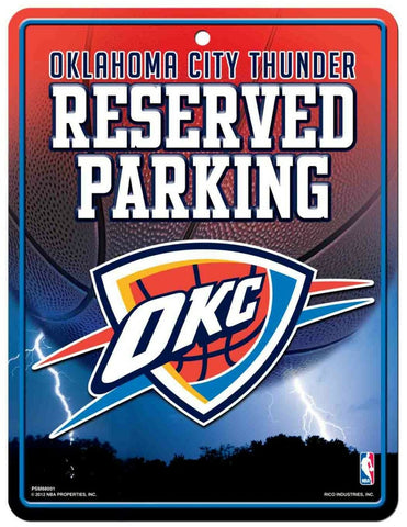 ~Oklahoma City Thunder Sign Metal Parking - Special Order~ backorder