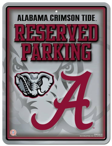 Alabama Crimson Tide Sign Metal Parking