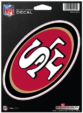 ~San Francisco 49ers Decal Die-Cut Medium - Special Order~ backorder