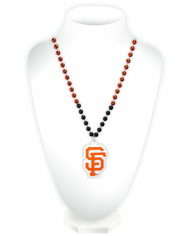 San Francisco Giants Beads with Medallion Mardi Gras Style - Special Order