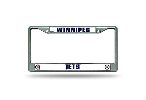 ~Winnipeg Jets License Plate Frame Chrome - Special Order~ backorder