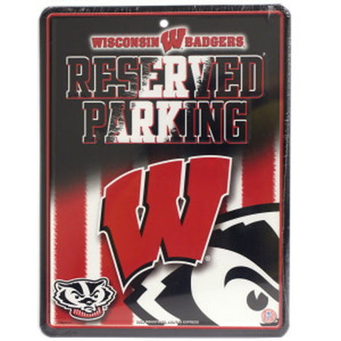 ~Wisconsin Badgers Sign Metal Parking - Special Order~ backorder