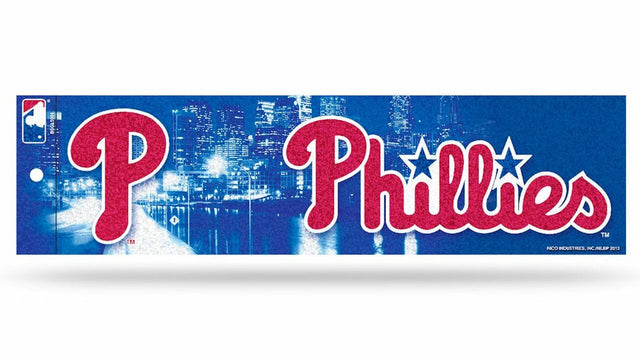 Calcomanía para parachoques con purpurina de los Philadelphia Phillies