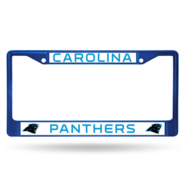 Carolina Panthers License Plate Frame Metal Blue