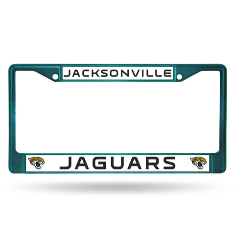~Jacksonville Jaguars License Plate Frame Metal Aqua~ backorder