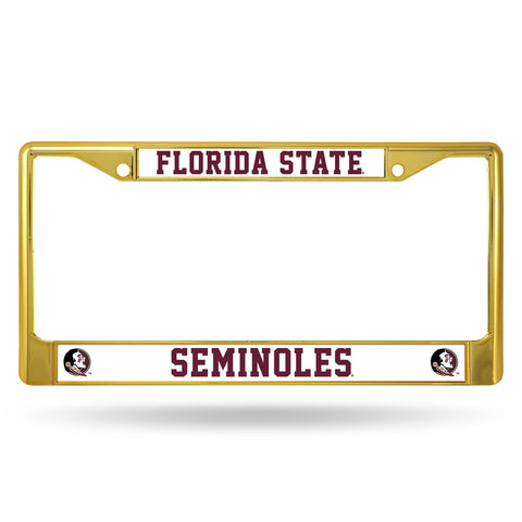 ~Florida State Seminoles License Plate Frame Metal Gold Alternate~ backorder