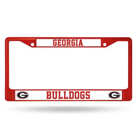Georgia Bulldogs License Plate Frame Metal Red