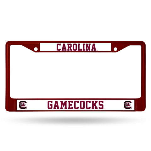 South Carolina Gamecocks License Plate Frame Metal Maroon - Special Order