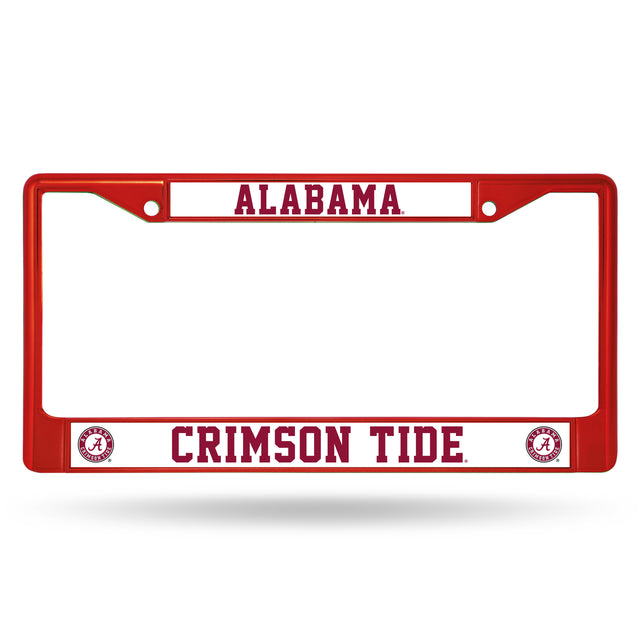 Marco para matrícula de Alabama Crimson Tide de metal color granate