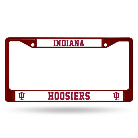 Indiana Hoosiers License Plate Frame Metal Maroon