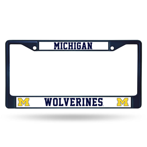 ~Michigan Wolverines License Plate Frame Metal Navy~ backorder