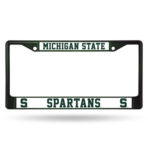 ~Michigan State Spartans License Plate Frame Metal Dark Green~ backorder