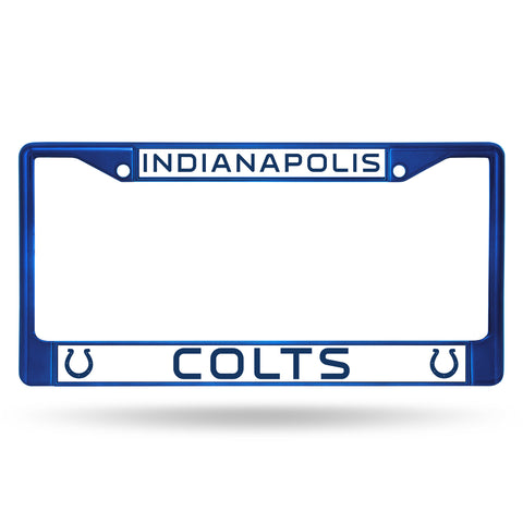 ~Indianapolis Colts License Plate Frame Metal Blue~ backorder
